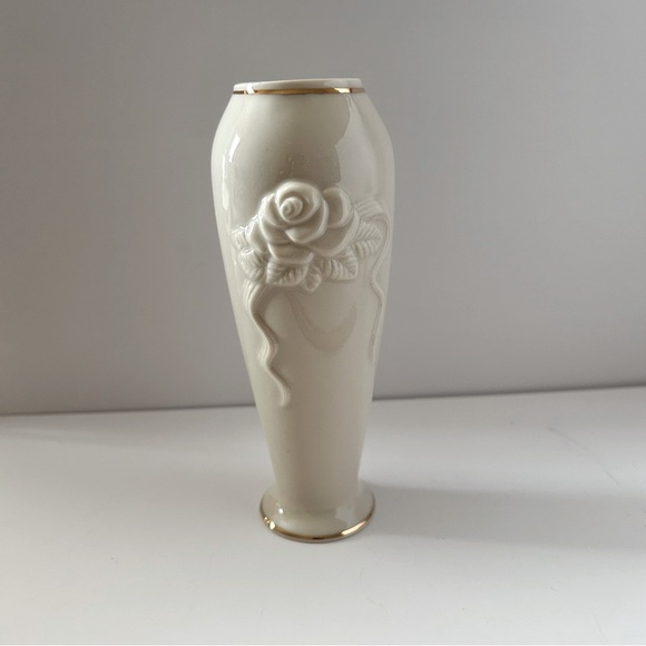 Lenox Porcelain Rose Blossom Bud Vase - Picture 1 of 5